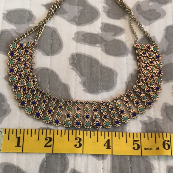 Cleopatra style gold tone necklace - Picture 10 of 10